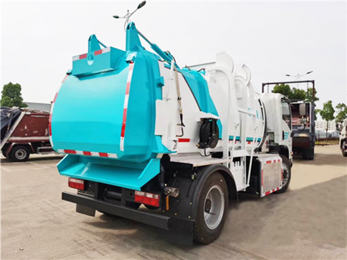 陜汽軒德6.5方純電動餐廚垃圾車